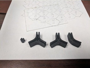 wall mounted honeycomb shelving bracket organization 3d print model - Mito3D