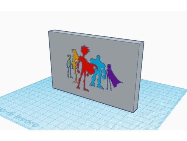 teen titans con stampa a colori 3d 3D print model - Mito3D