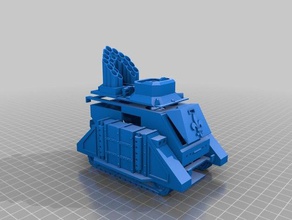 monja de misiles vagón 3d la impresión missle tanque monjas armas fuego 3d print model - Mito3D