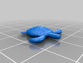 tortue de mer animaux modèle jouet 3d print model - Mito3D