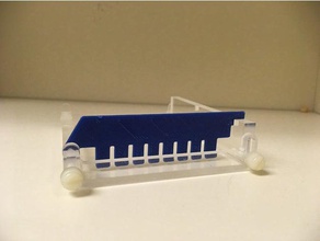 gel-Elektrophorese-Kämme Biologie 3d print model - Mito3D