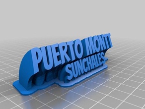 puerto montt office personalizzato 3d print model - Mito3D