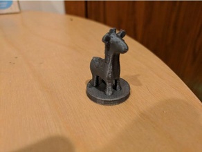 giraffe-Basis, gefüllt Fabeln Brettspiel Spiele 3d print model - Mito3D