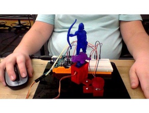 3dx servo motor printing arduino pot wires 3d print model - Mito3D