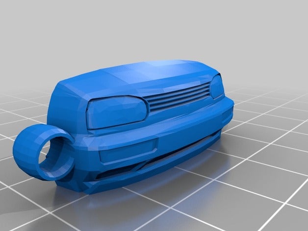 keychain vw golf mk3 vehicles 3 golf3 volkswagen volkswagon gti 3D print model - Mito3D
