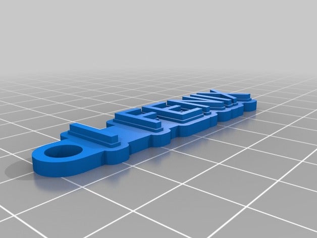 il mio personalizzato multiline tag portachiavi 3D print model - Mito3D