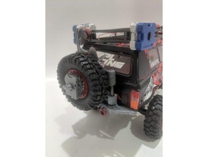 wpl rock smasher pára-choques traseiro, pneu portão 3d impressão 3d print model - Mito3D