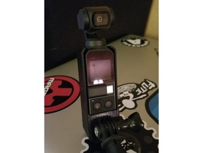 osmo poche de montage la caméra dji cardan gopro trépied 3d print model - Mito3D