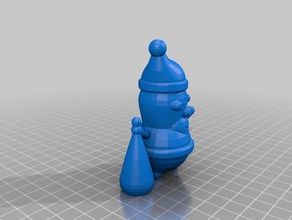 gordura papai noel personalizador de sistemas esculturas enfeite natal personalizado decorações 3d print model - Mito3D