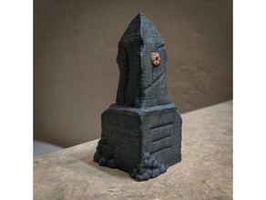 dungeon terrain ancient dwarven obelisk toy game accessories 28mm dnd dungeons dragons nsfw tabletop wargame 3d print model - Mito3D