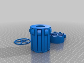 auto-rebobinado soporte de bobina rubbermaid cola pie 3d la impresora accesorios 3d print model - Mito3D