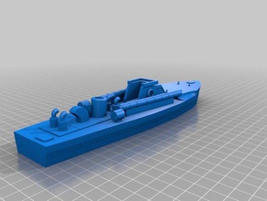 1100 vosper motor torpedo boat mtb Fahrzeuge scale-Modell wargaming 3d print model - Mito3D