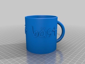 meine angepasste parametrische Becher label veränderbare Schriftarten Küche Essen 3d print model - Mito3D