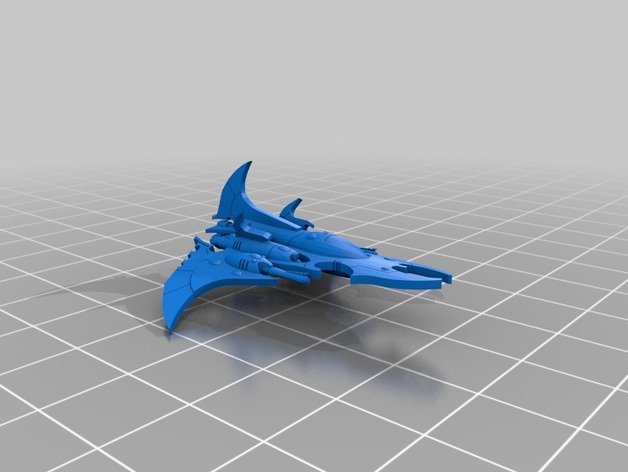 space elves bladewing fighter vehicles dark eldar epic epic40k scale elf warhammer 40k 3D print model - Mito3D