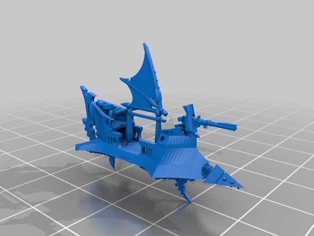 l'elfe noir maraudeur des véhicules eldars épique epic40k échelle l'espace elf 3D print model - Mito3D