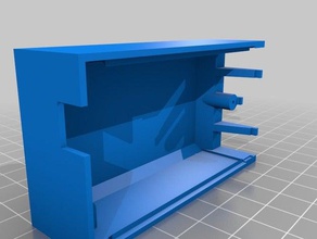 double relay module box electronics 3d print model - Mito3D