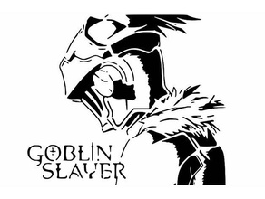 goblin slayer stencil 2d art anime 3d print model - Mito3D