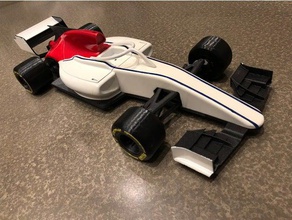 open rc f1 fia formula 2 mod bell hp7 helmet vehicles frontwing front wing openrc openrcproject pirelli sharkfin shark fin 3d print model - Mito3D