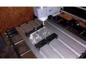 single-piece micromill clamps parts cnc3018 cnc 3018 engraver milling machine 3d print model - Mito3D