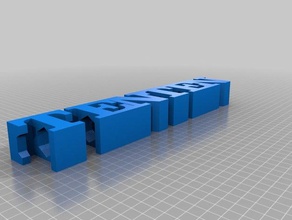 dez lápis sinais logotipos personalizado 3d print model - Mito3D