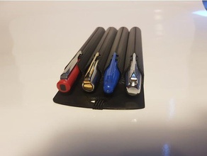 logbook pen holder office 3d print model - Mito3D