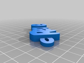 rene keychains customized 3d print model - Mito3D