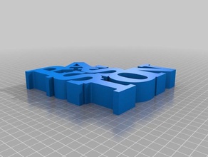 değişken sözcük heykel tutku heykeller özelleştirilmiş 3d print model - Mito3D