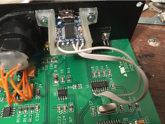 ft232rl breakout panel mount electronics board ftdi rs232 serial usb 3D print model - Mito3D