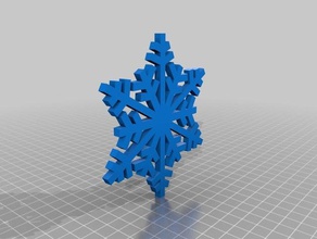 fiocco di neve arte 3d print model - Mito3D