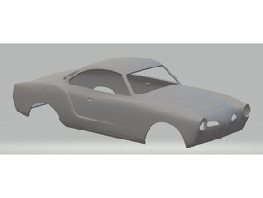 karman yazdırılabilir vücut araba ghia Otomotiv karmann miniz rc scalextric ölçekli model slot car tamiya eski volkswagen von 3d print model - Mito3D
