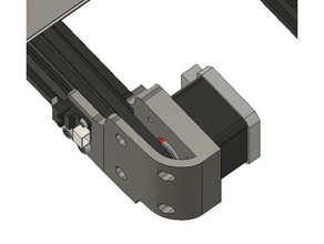 ender 3 dampermotor adapter 3d Drucker - Zubehör creality 3d print model - Mito3D