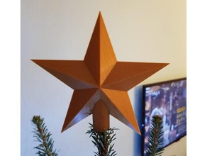 christmas star decor decoration 3d print model - Mito3D
