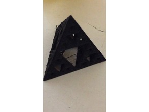 tétraèdre fractale de sierpinski les mathématiques l'art 3d print model - Mito3D