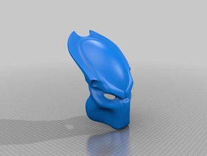 predator bio mask adult version one piece model costume 3d print model - Mito3D