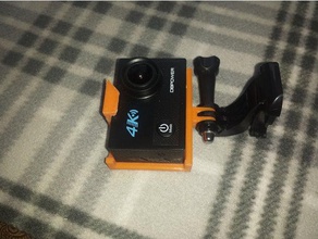 db puissance 4k caméra d'action monter comme un pro personnalisables dbpower gopro montage openscad 3d print model - Mito3D