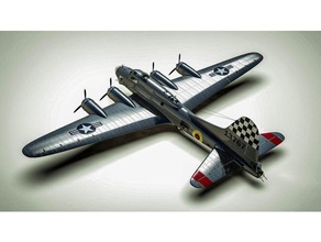 b17g flying fortress high res hobby aircraft airplane 3d print model - Mito3D