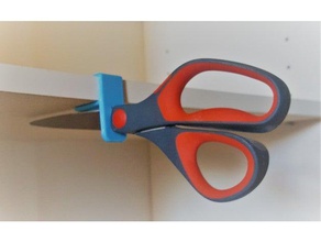 simple bracket scissor storage organization 3d print model - Mito3D