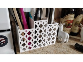 kitchen utensil basket dining 3d print model - Mito3D