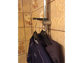 Kleider-Halter-Badezimmer Haushalt Kleidung dusche Halfter läuft Dusche 3d print model - Mito3D