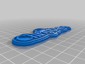 gift tag christiane signs logos customized 3d print model - Mito3D