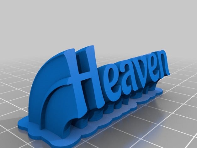 heaven office customized 3D print model - Mito3D