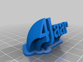 4jaar office personalizzato 3d print model - Mito3D