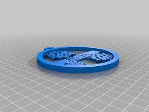 il mio personalizzato ornamento medaglione fiocco di neve arredamento 3d print model - Mito3D