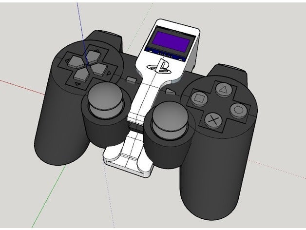 ps2 controller addon diy gamepad 3D print model - Mito3D