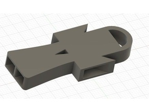 v29 coup de sifflet réduit trousseau clés d'autres fort 3d print model - Mito3D