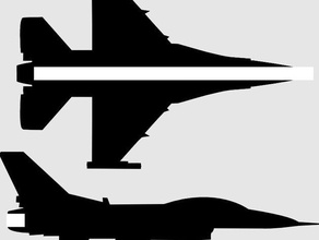 3d f-16 jet exploraciones réplicas 3d print model - Mito3D