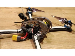 geprc lx leopar lx4 göze çarpıyor lx6 mikro cam yan panel gep araç drone gerçek kamera monte edin multicopter quadcopter quadrocopter 3d print model - Mito3D