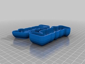 linda caixa recipientes personalizado 3d print model - Mito3D
