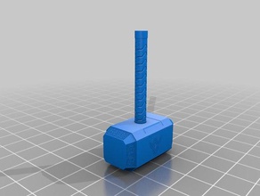 mjolnir thors hammer - Spielzeug Spiel Zubehör 3d print model - Mito3D