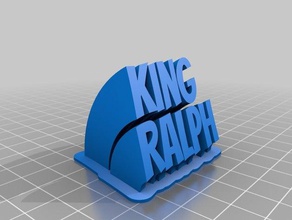 re ralph office personalizzato 3d print model - Mito3D